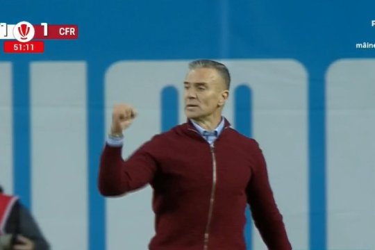 Show marca Daniel Pancu! Cum a reacționat tehnicianul în momentul golului marcat de Louis Munteanu
