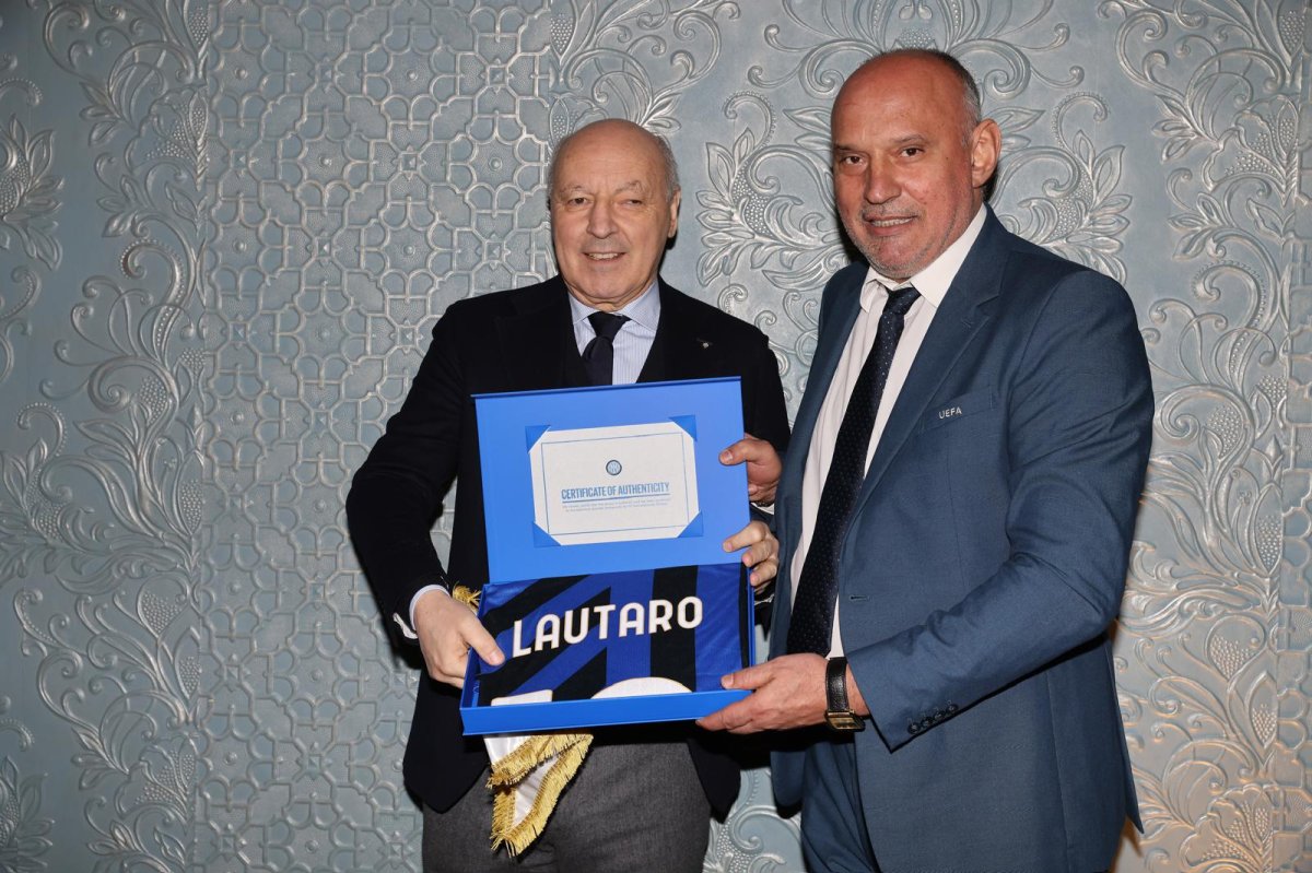 Florin Prunea și Giuseppe Marotta, președintele lui Inter Milano