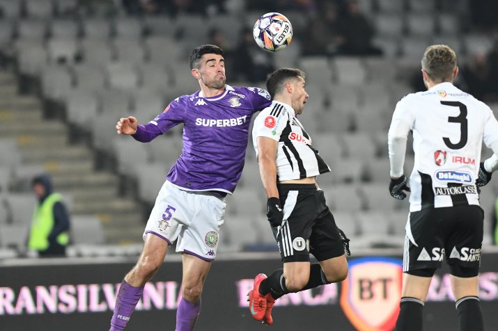 Universitatea Cluj a bătut-o și în tur pe Rapid, scor 2-0