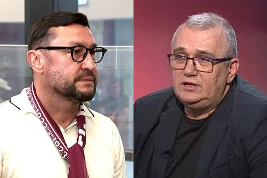 Viorel Moldovan l-a atacat în direct pe Emil Grădinescu, după ce Rapid n-a primit penalty cu U Cluj: ”Mă așteptam la altceva din partea ta”