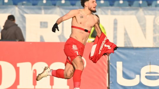 Ianis Stoica, replică savuroasă după ce a marcat trei goluri în Sepsi - Hermannstadt: "Mai dădeam și la juniori"