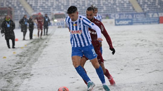 A venit cu adevărat iarna la Iași! Poli și CFR s-au duelat în nămeți în Copou