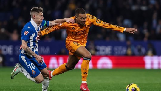 Ce a scris arbitrul în raportul meciului Espanyol - Real Madrid, după faultul dur asupra lui Kylian Mbappe