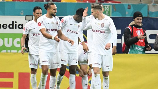 Louis Munteanu a spus ce înseamnă gestul făcut după ce a marcat în FCSB - CFR Cluj 1-1