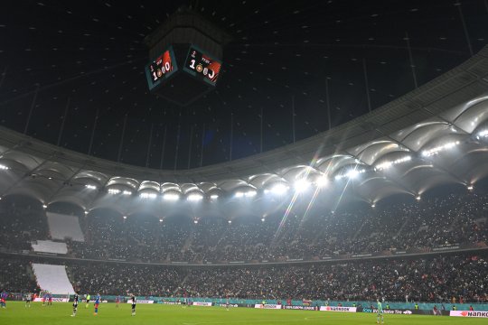 Fanii lui PAOK au lăsat ”urme” pe Arena Națională. Imaginile surprinse chiar înainte de FCSB - Dinamo