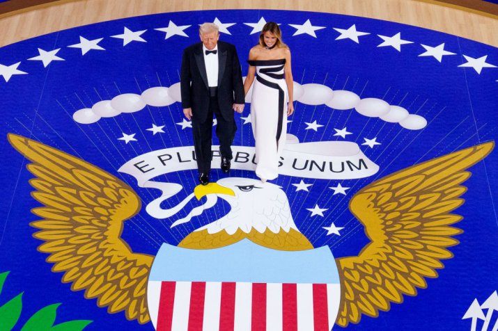 Donald Trump, alături de soția sa, Melania