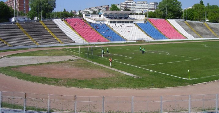 Stadionul Dunărea, din Galați, când arena era folosită în mod constant pentru meciurile de fotbal