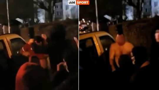 Imagini tulburătoare: dinamoviști dezbrăcați și bătuți de fanii CFR! Victima: ”Am scǎpat, pe unii i-au prins cu bâte!"