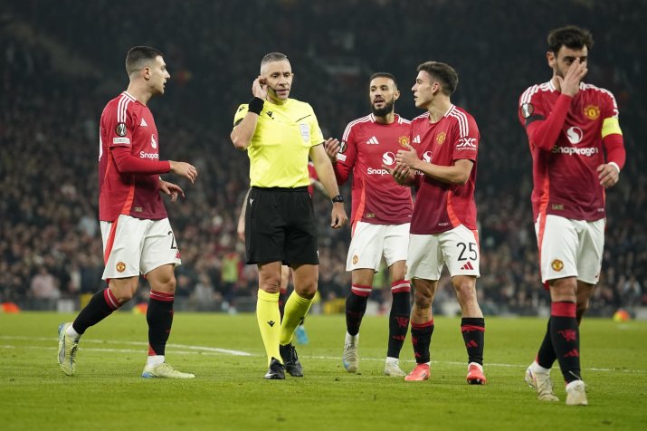 Radu Petrescu la meciul Manchester United - PAOK