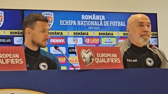 Edin Dzeko și selecționerul Sergej Barbarez au prefațat meciul cu România: ”Vom da tot ce avem mai bun”