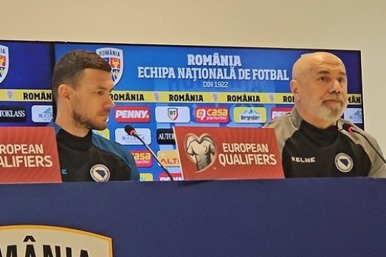 Edin Dzeko și selecționerul Sergej Barbarez au prefațat meciul cu România: ”Vom da tot ce avem mai bun”