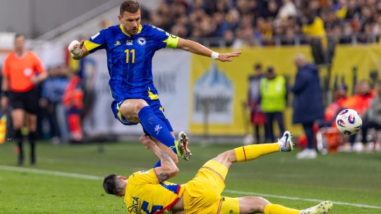 Cum arată Edin Dzeko după ce Mihai Popescu l-a făcut KO în România - Bosnia