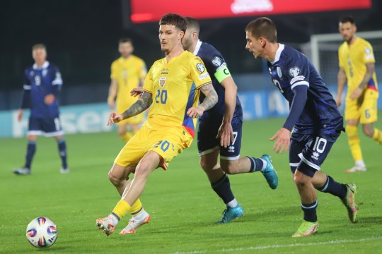 San Marino - România 1-5. Victorie fără emoții pentru tricolori, care reușesc să obțină primele puncte în preliminarii