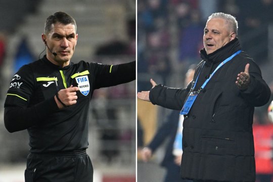 Dialog aprins între Marius Șumudică și Istvan Kovacs, după finalul partidei Rapid - U Craiova 1-2: ”Trebuia să-i dai roșu lui Petrila?” / ”Asta mă scoate din sărite!”