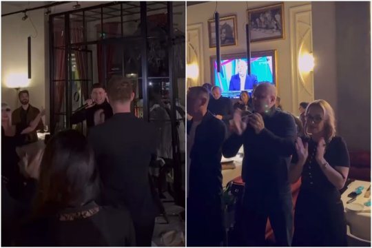 Petrecere mare de ziua lui Șumudică la restaurantul Oliveto! Săpunaru cântă la microfon! VIDEO de la eveniment