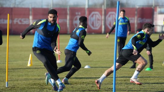 Cum au apărut jucătorii de la FCSB la ultimul antrenament înaintea meciului cu Lyon. Imagini de la baza campioanei României