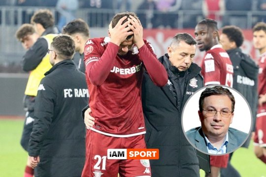 ”Lacrimile lui Ignat. Secvențe de timp”. Marius Mitran scrie despre marele câștig al Rapidului în eșecul cu Hermannstadt