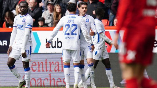 Bijuteria lui Ianis Hagi o salvează pe Rangers de înfrângere. Bucurie de nedescris pentru tricolor după reușita decisivă venită în al șaselea minut de prelungiri