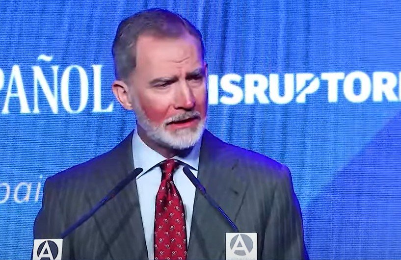Felipe VI, vizibil ars de soare în discursul susținut cu ocazia unui eveniment găzduit de Madrid
