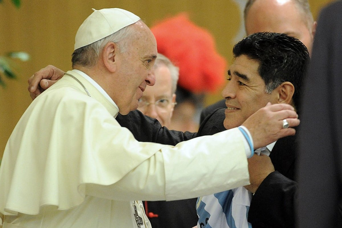 Papa Francis și Diego Maradona