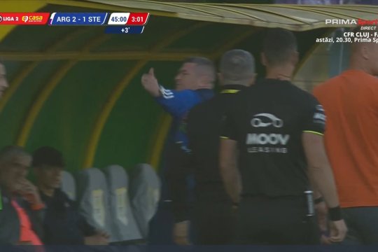 Ieșire nervoasă a lui Daniel Oprița. Ce a făcut antrenorul Stelei