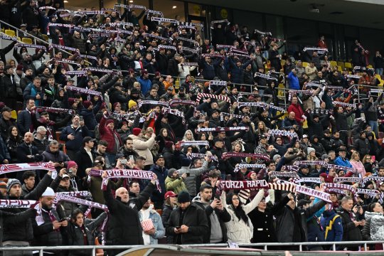 Fanii Rapidului au protestat, dar i-au ascultat pe Șucu și Angelescu! Ce s-a întâmplat la derby-ul cu Dinamo