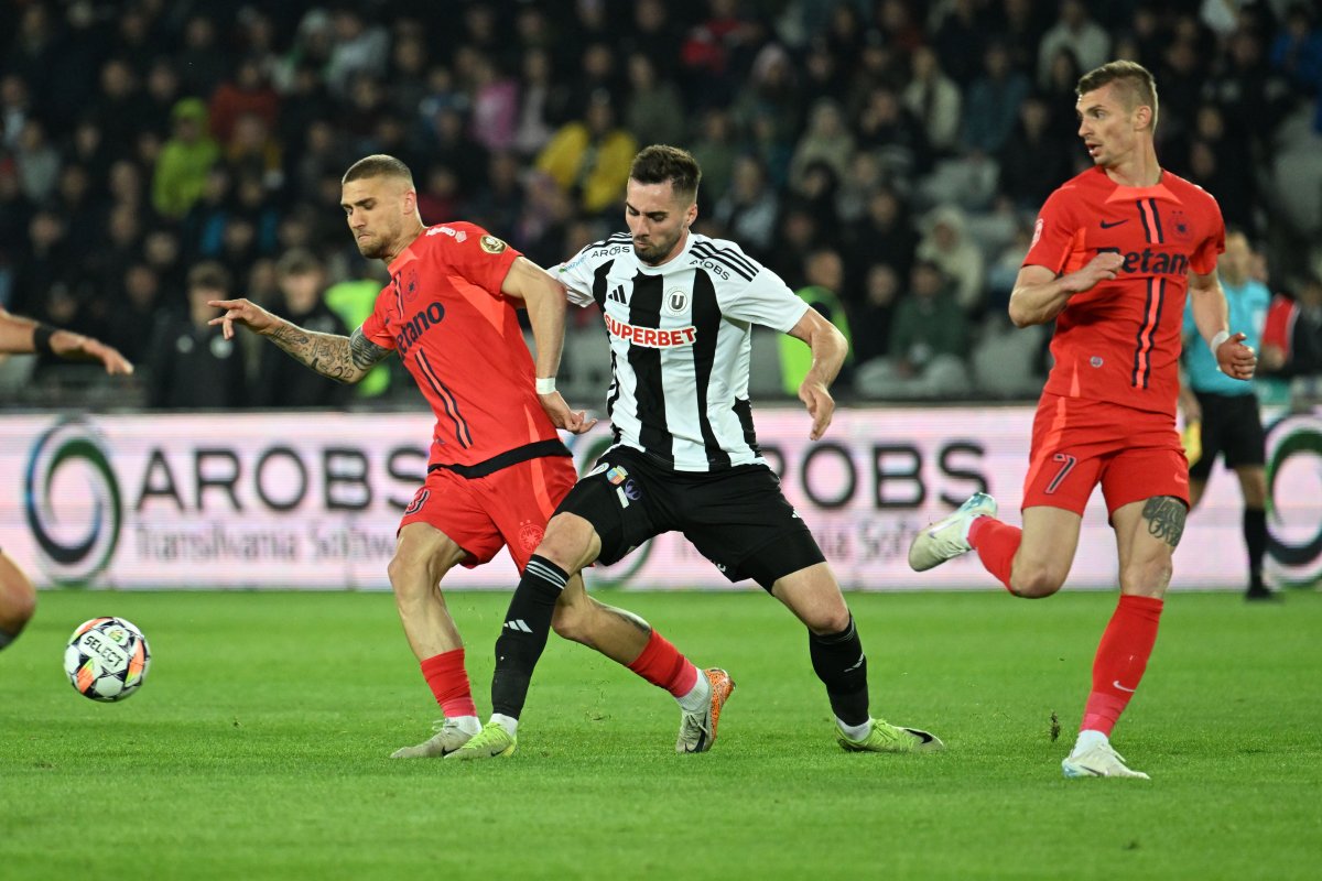 FCSB a câștigat în tur cu U Cluj, 1-0