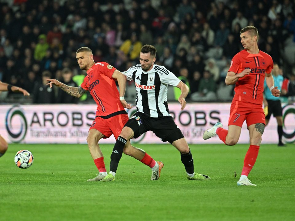 FCSB a câștigat în tur cu U Cluj, 1-0