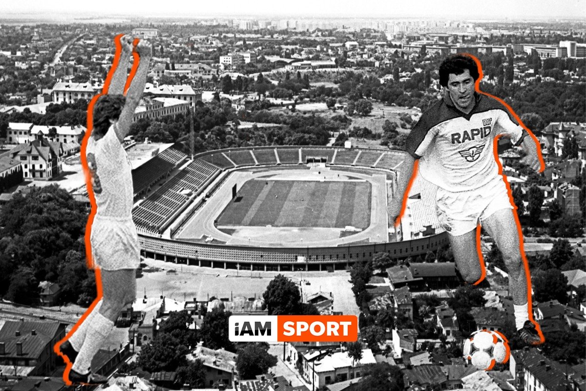 Legendarii Dudu Georgescu și Nae Manea, iar pe fundal o arenă la fel de legendară, "Republicii", demolat la începutul anilor '80