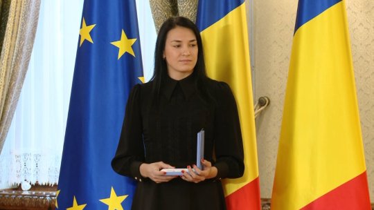 Cristina Neagu, decorată la Palatul Cotroceni de președintele interimar Ilie Bolojan