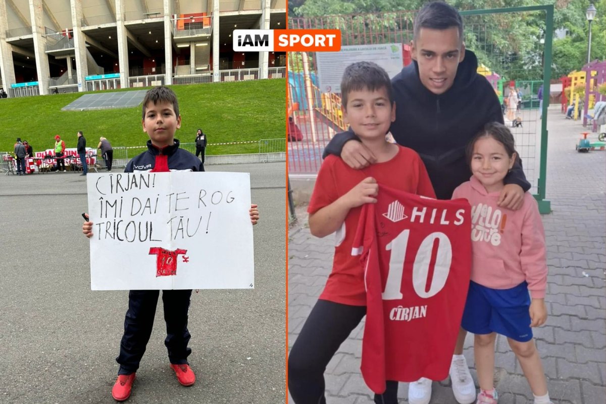 Cătălin Cîrjan i-a dat tricoul unui suporter