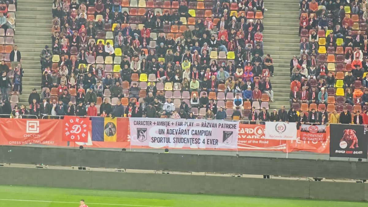 Răzvan Patriche nu a fost uitat nici de fanii Sportului Studențesc