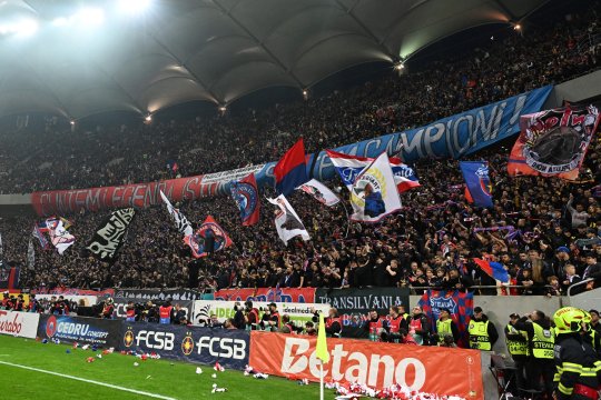Galeria FCSB nu l-a uitat pe Mirel Rădoi! Ce au scandat fanii campioanei la partida cu Craiova