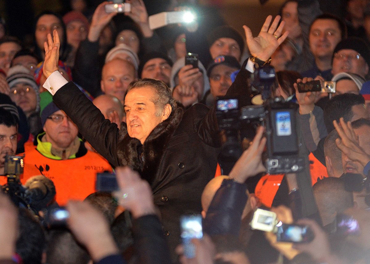 Gigi Becali după calificarea în optimile Europa League din 2013