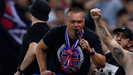 Gigi Mustață a dat de pământ cu Louis Munteanu la petrecerea de titlu a celor de la FCSB. Ce ar fi făcut atacantul CFR-ului