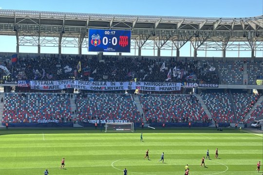 Crainicul Stelei, atac direct la FCSB + Câți spectatori au venit la meciul cu CSM Reșița