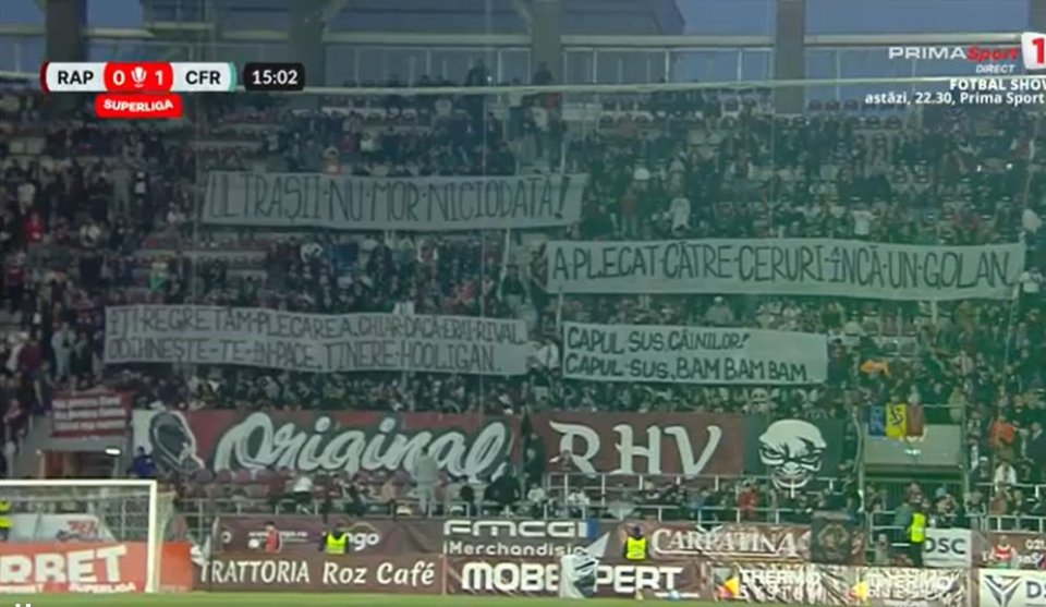 Gest excepțional din partea fanilor rapidiști