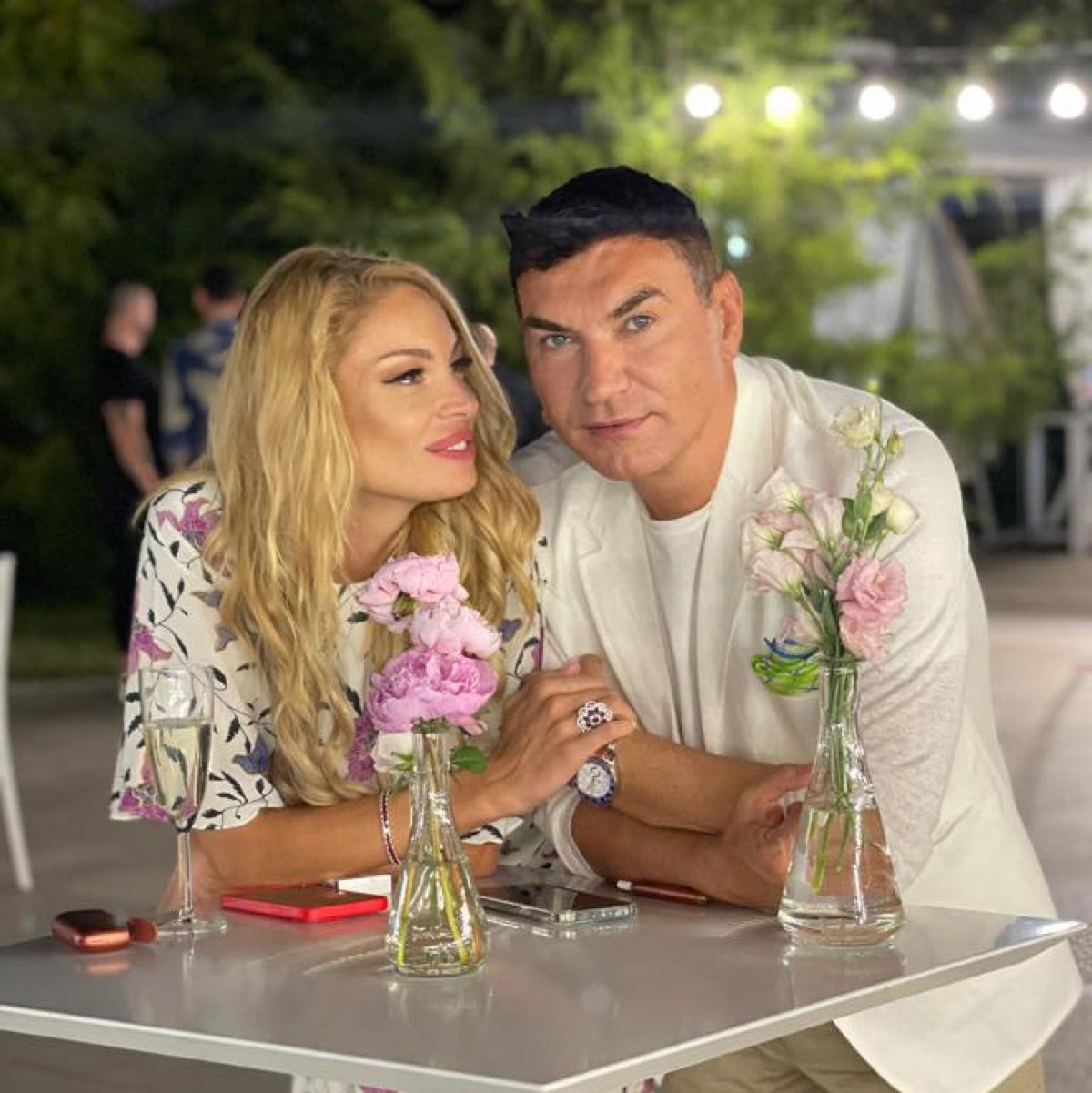 Cristi Borcea și actuala soție, Valentina Pelinel