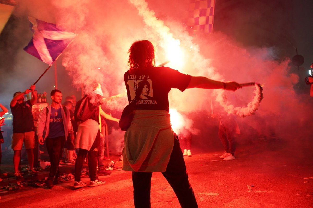 Fanii lui Napoli au făcut noapte albă după succesul favoriților