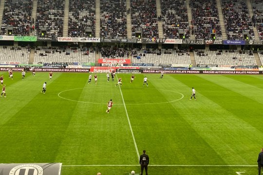 U Cluj - Rapid 2-2! ”Șepcile roșii” tremură pentru un loc de podium