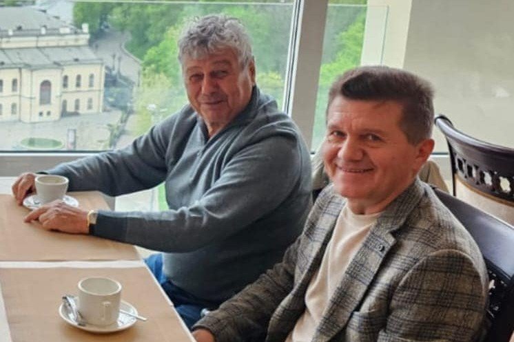 Arcadie Zaporojanu, alături de Mircea Lucescu