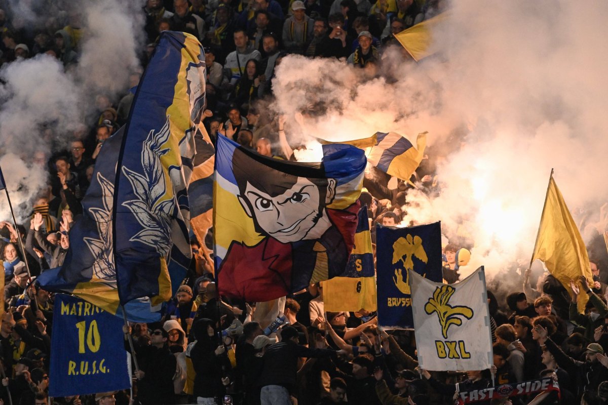 Fanii lui Union St Gilloise au făcut spectacol într-o zi istorică pentru belgieni