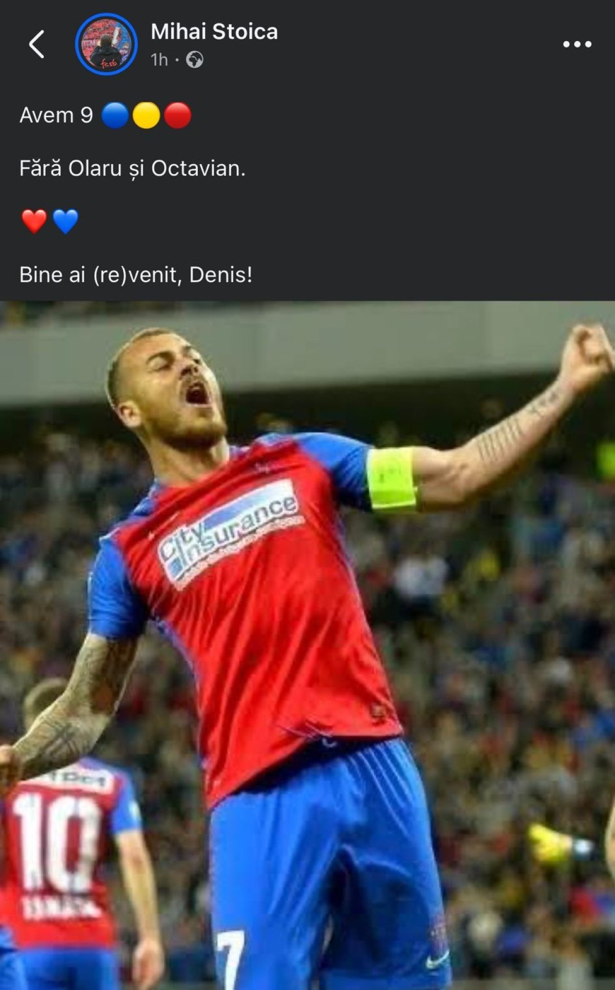 Mesajul lui Mihai Stoica, după sosirea lui Denis Alibec la FCSB