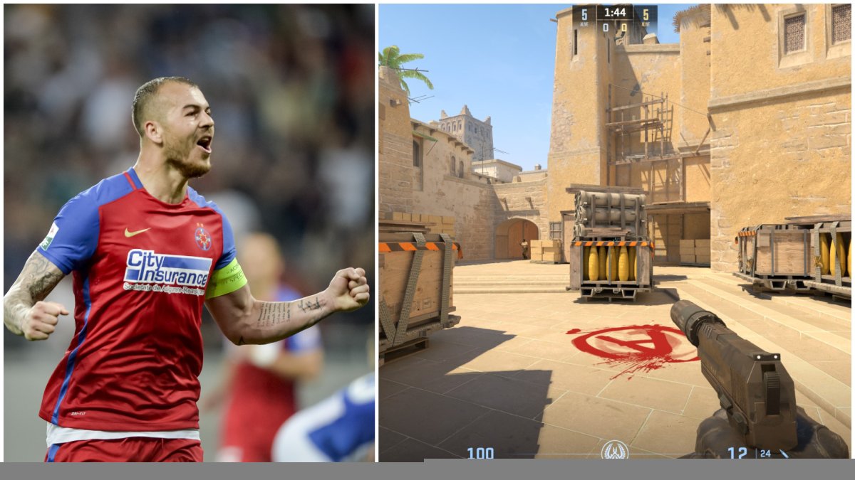 Denis Alibec, 34 de ani, e un fotbalist pe care Gigi Becali îl consideră esențial pentru FCSB, dar e și un mare fan al Counter Strike