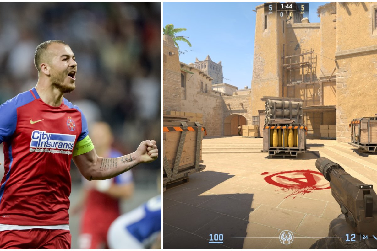 Denis Alibec, 34 de ani, e un fotbalist pe care Gigi Becali îl consideră esențial pentru FCSB, dar e și un mare fan al Counter Strike