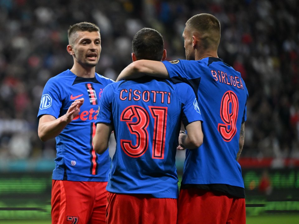 FCSB a câștigat ultimele 8 meciuri directe cu rivala din Ștefan cel Mare