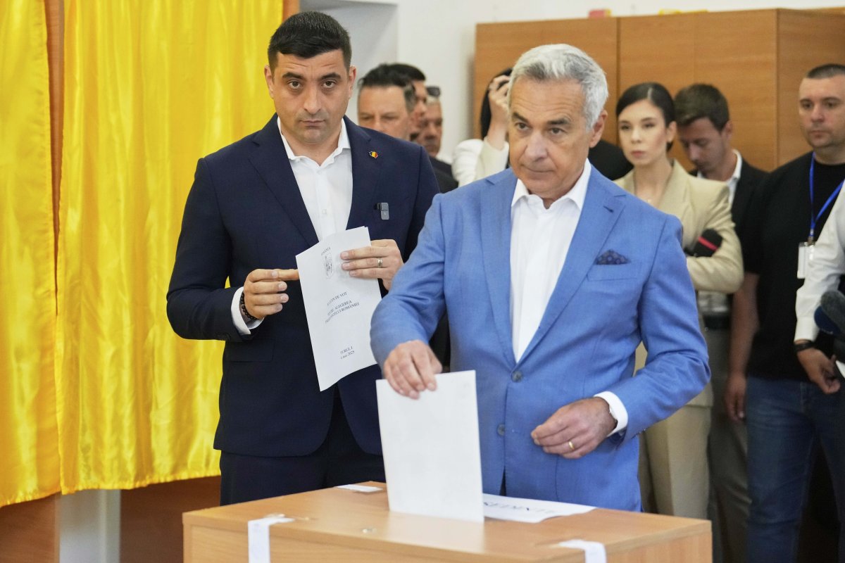 George Simion alături de Călin Georgescu