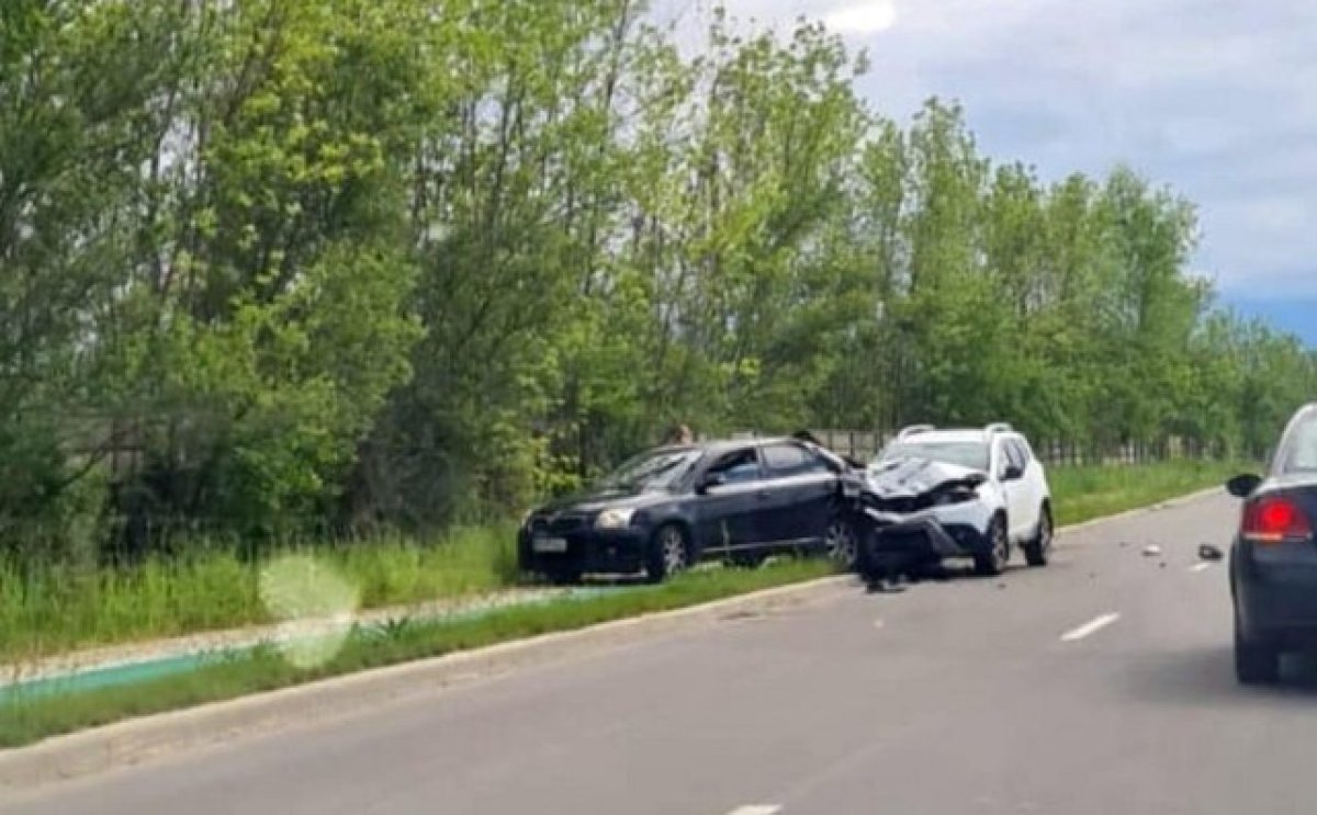 Imagine de la locului accidentului în care a fost implicat Ganea
