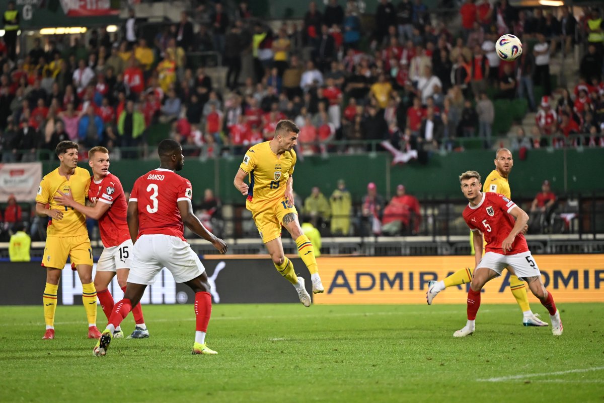 Florin Tănase a înscris împotriva Austriei la ultima fază