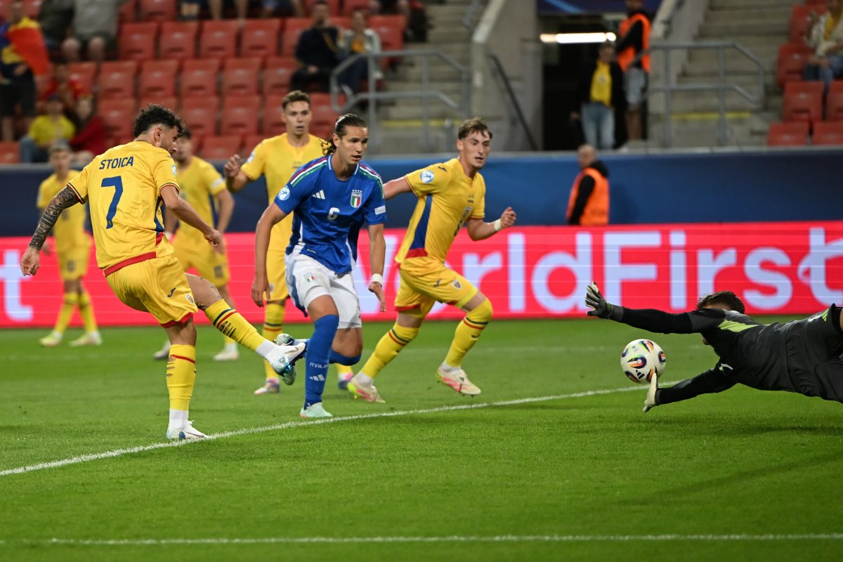 Italia U21 - România U21 1-0. Eșec dureros pentru tricolori. Louis Munteanu a ratat un penalty